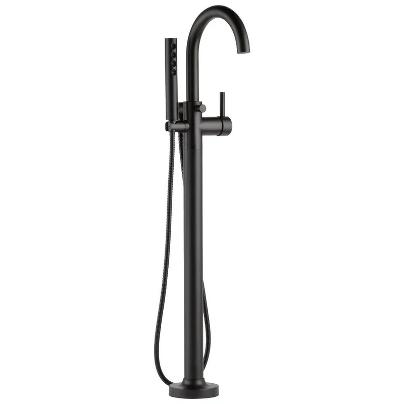 Brizo Jason Wu Single Lever Handle Floor Mount Filler in Matte Black Trim Only | Ferguson