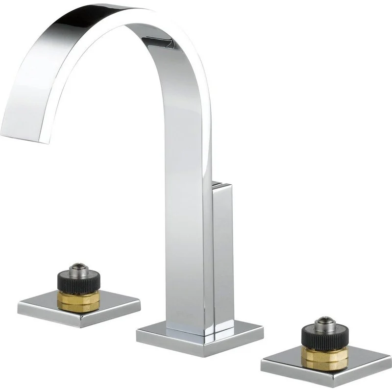 Brizo Siderna Two Handle Widespread Bathroom Sink Faucet in Polished Chrome (Handles Sold Separately) | Ferguson