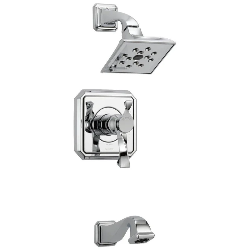 Brizo Virage One Handle Single Function Bathtub & Shower Faucet in Chrome (Trim Only) | Ferguson