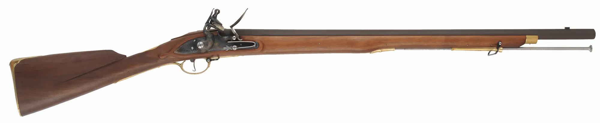 Brown Bess Carbine,.75 caliber, 30-1/2" barrel,GRICE 1762 flintlock, walnut stock, brass trim with serpent sideplate,sling swivels, used, by Davide Pedersoli
