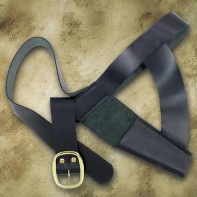 Brown Bess Leather Waist Belt With Bayonet Frog