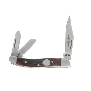 Brown Jigged Bone Sowbelly Folding Knife 210575