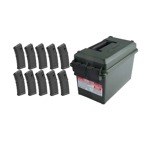 BROWNELLS BUNDLESAR-15 30RD X10 PMAG GEN M3 + AMMO CAN 223/5.56
