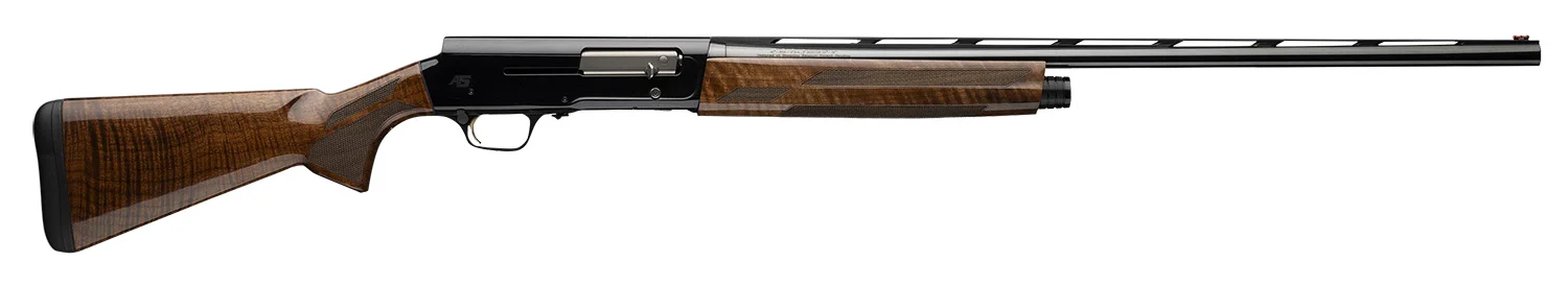 Browning 0119013004 A5 Hunter 20 Gauge Semi-Auto 3″ 4, 2 3/4″ Shells 26″ High Gloss Blued Vent Rib Barrel, Gloss Black Anodized Aluminum Receiver, Adjustable LOP & Shim Gloss Turkish Walnut Wood Stock