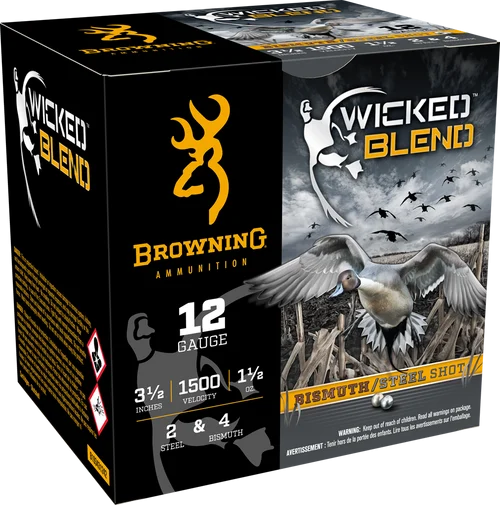 Browning 12G 3-1/2IN 1-1/2 2&4BI 25rd Box