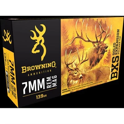 Browning B192400071 BXS Copper Expansion Lead Free Solid Expansion Polymer Tip139 Grain 7mm Remington Mag