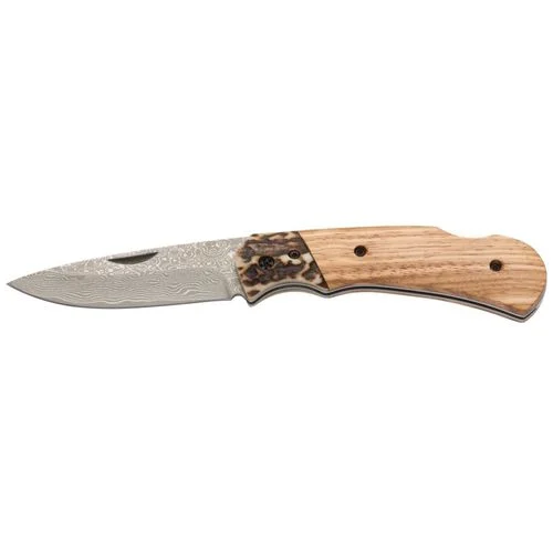 Browning Second Chance Folding Knife, Stag/Zebrawood