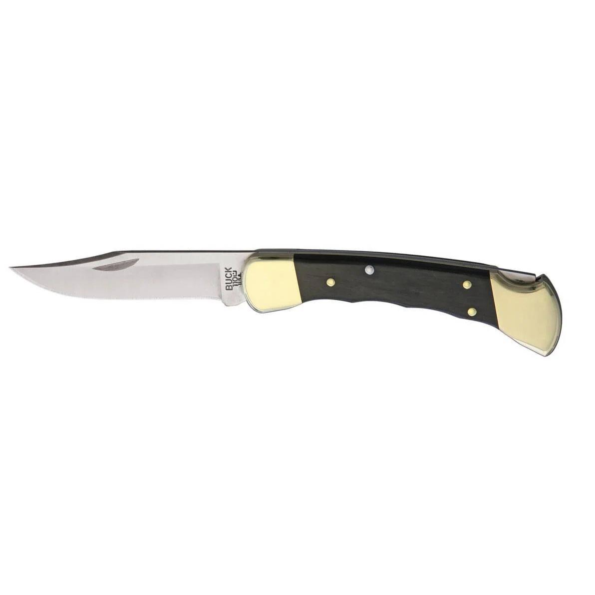 Buck 110 Folding Hunter with Finger Groove – 9.5 cm ( 3.75″)