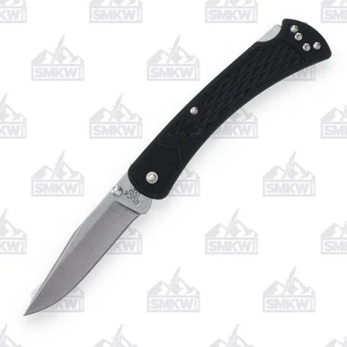 Buck 110 Slim Select Folding Knife Black GFN 3.75in Satin Clip Point BU11878