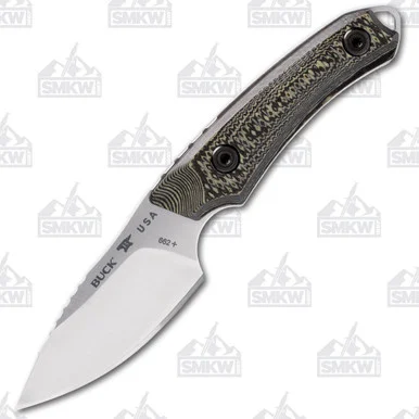 Buck 662 Alpha Scout Richlite 2.88 Inch Plain Satin Drop Point BU13463