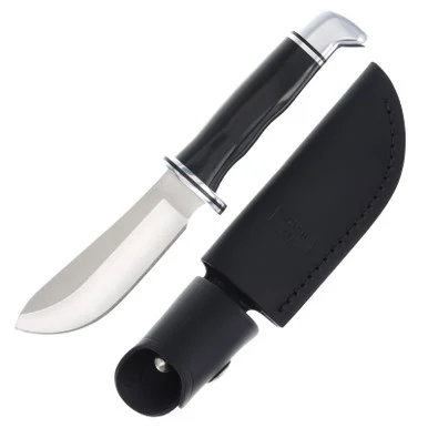 Buck Knives 103 Skinner Fixed Blade Knife Black Phenolic 4in Plain Satin Blade BU356