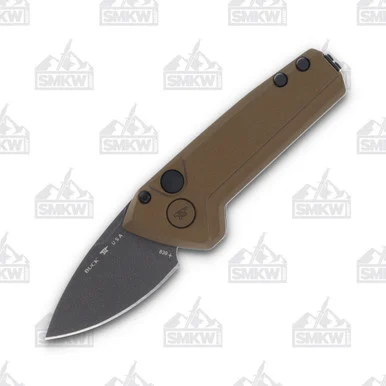 Buck Mini Deploy OTS Automatic Knife Burnt Bronze - 1.87in Black Cerakote Drop Point Plain BU13445