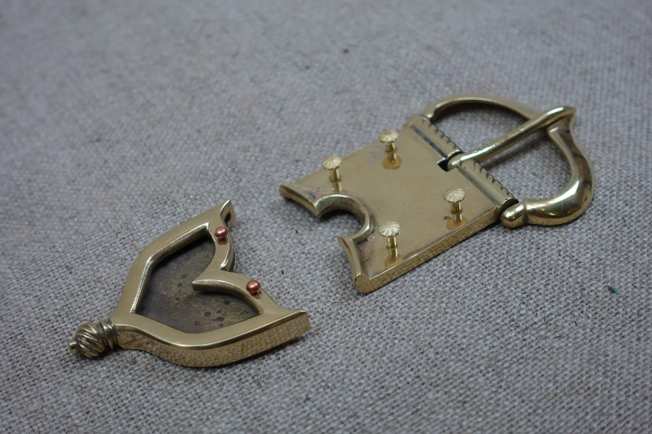 Buckle Set 2 Bronze or Brass