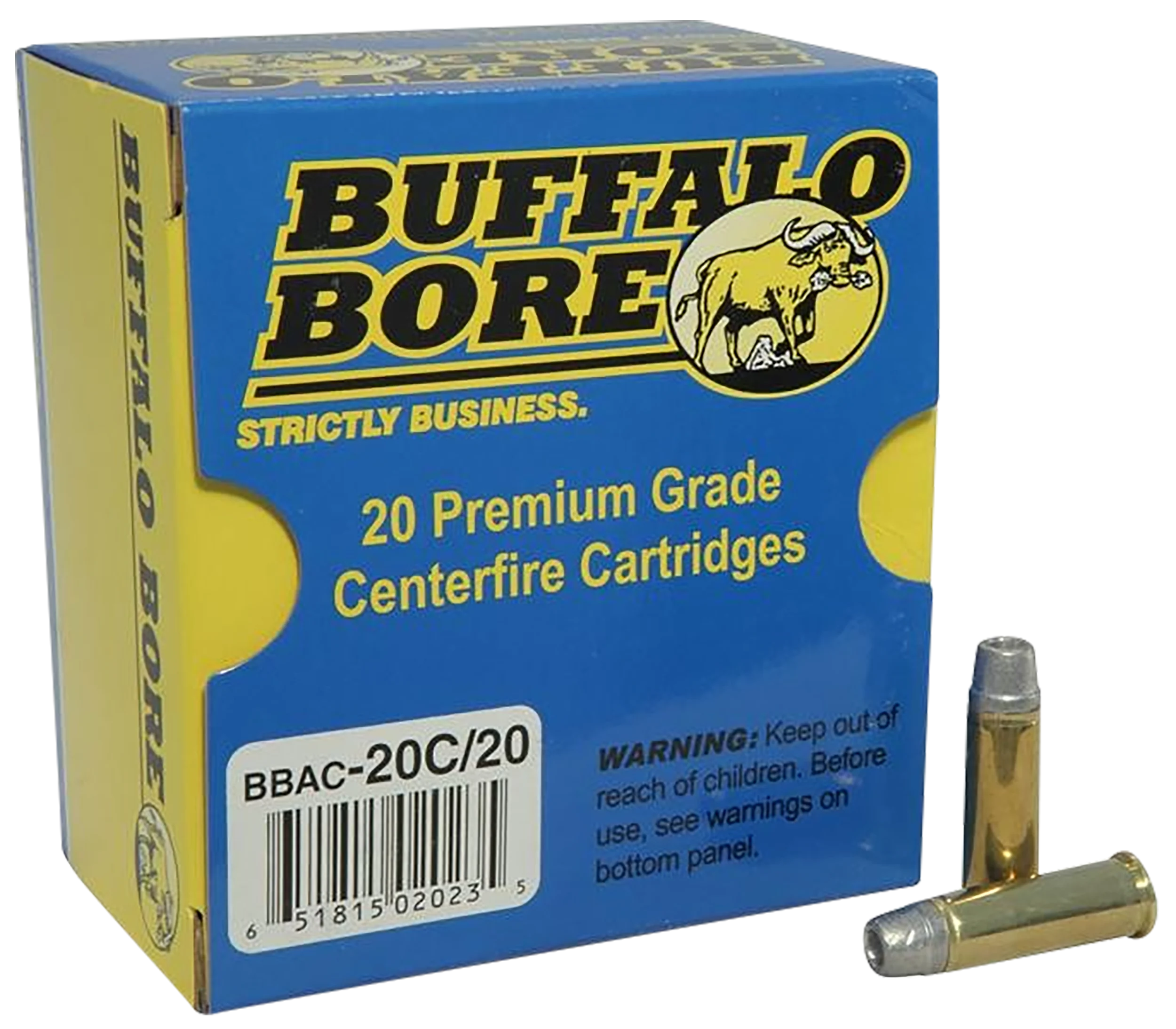 Buffalo Bore Ammunition 20C20 Standard Pressure Strictly Business 38 Special 158 gr Lead Semi-Wad Cutter Hollow Point 20 Per Box/ 12 Cs