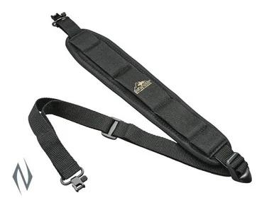 BUTLER CREEK COMFORT STRETCH BLACK RIFLE SLING + SWIVELS