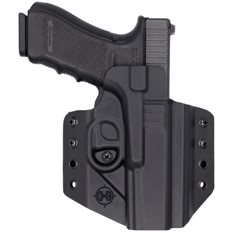 C&G Holsters 0000100 Covert OWB Black Kydex Belt Loop Glock 17/22/47