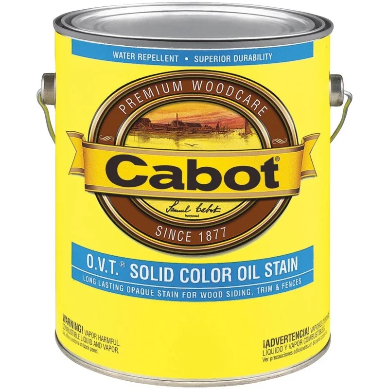 Cabot VOC Compliant O.V.T. Solid Color Exterior Stain, Neutral Base, 1 Gal.
