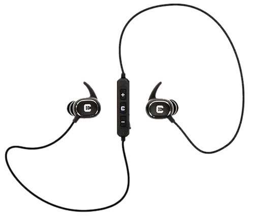Caldwell E-Max Power Cords Rechargeable 22 dB In The Ear Black Ear Buds with Bluetooth for Adults Includes Multiple Size Plugs