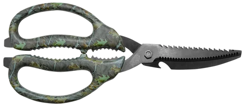 Camillus Multi-Function Game Shears Camo Shears 4" Serrated Titanium Bonded Blade, 9" Long