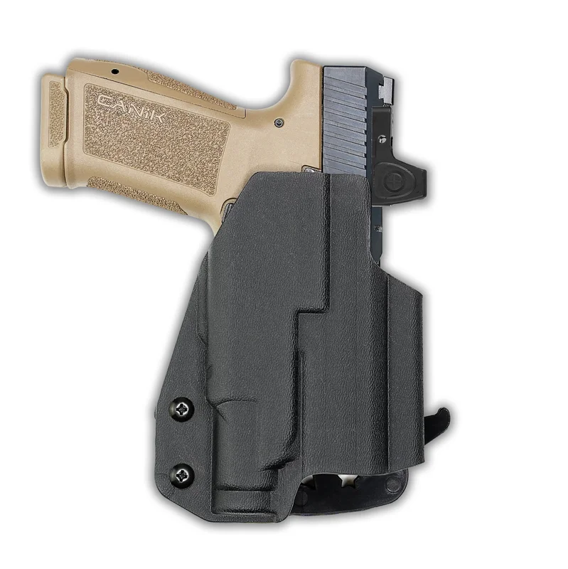 Canik METE MC9L with Streamlight TLR-7 Sub Light Red Dot Optic Cut OWB Holster