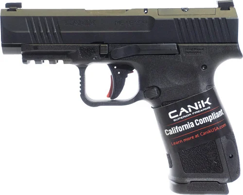 Canik Mete MC9LS CA Compliant 9mm, 3.6" Barrel, Black Serrated, Picatinny Rail, Backstrap Grip, 10rd