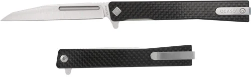 CARBON FIBER/SATIN WHARNCLIFFEOCASO KNIVES SOLSTICE 3.4"FLDR