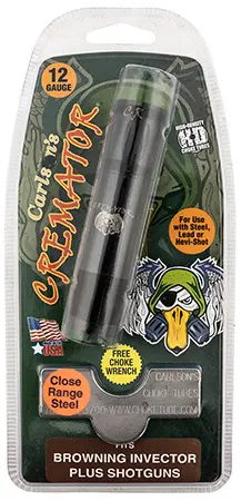 Carlson’s Choke Tubes 11623 Cremator Invector Plus Browning 12 Gauge Close Range Non-Ported 17-4 Stainless Steel