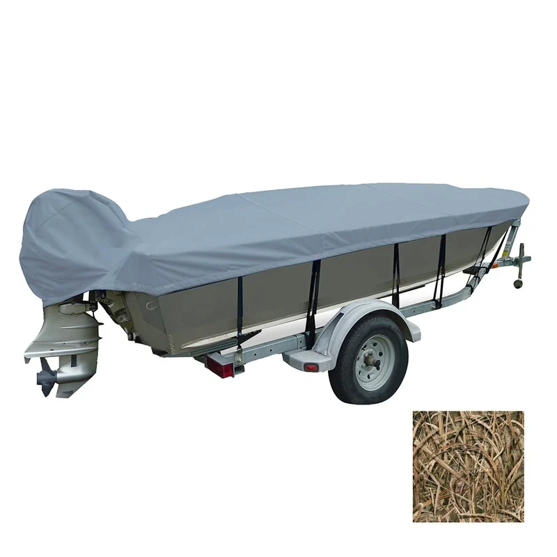 Carver Performance Poly-Guard Wide Series Styled-to-Fit Boat Cover f/16.5 V-Hull Fishing Boats – Shadow Grass [71116C-SG]