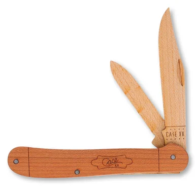 Case Hardwood 2 Blade Copperhead Wood Knife Kit CA1249W