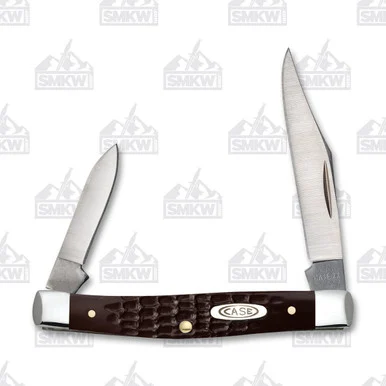Case Jigged Brown Synthetic Pen Knife CA6233
