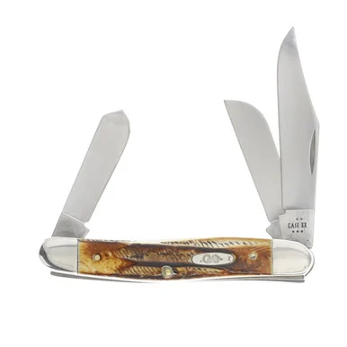 Case XX 6.5 BoneStag Medium Stockman Pocket Knife CA65336