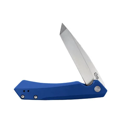 Case XX Kinzua Folding Knife Stonewash S35VN Tanto/Blue CA64663
