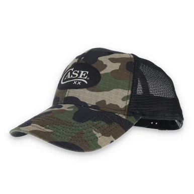 Case XX Knives Famous Logo Hat Camo Black Mens 252892