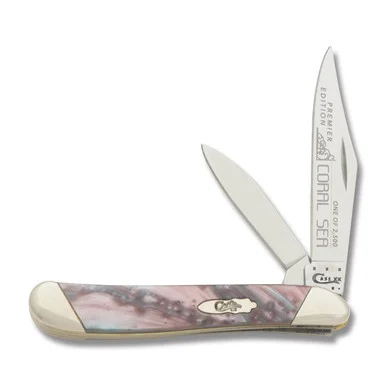 Case XX Slant Bolster Coral Sea Corelon Peanut Folding Knife CAS9220CS