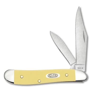 Case XX Yellow Synthetic Carbon Steel Peanut Folding Knife CA30