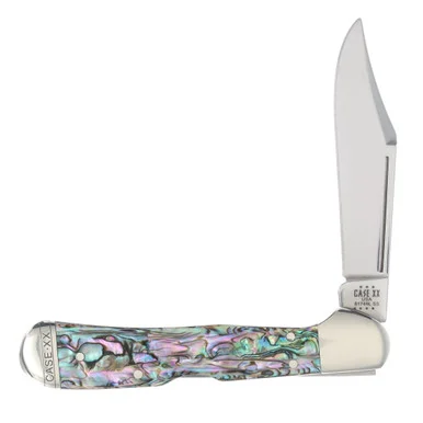 Case XXMini CopperLock Folding Knife Genuine Abalone CA12020