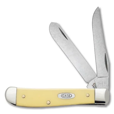 Case Yellow Synthetic Tru-Sharp Surgical Steel Mini Trapper Folding Knife CA80029