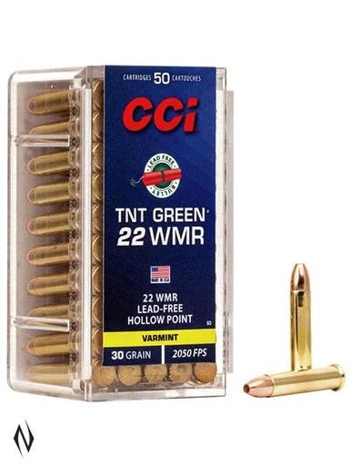 CCI 22WMR TNT GREEN 30GR HP 2200FPS