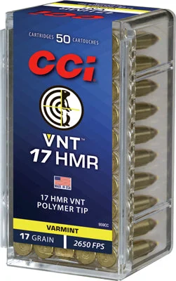 CCI 959CC VNT Varmint Tipped17 Grain .17 HMR