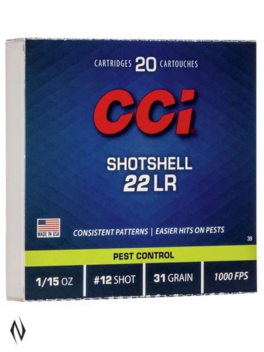 CCI SHOTSHELL 22LR 20 PK