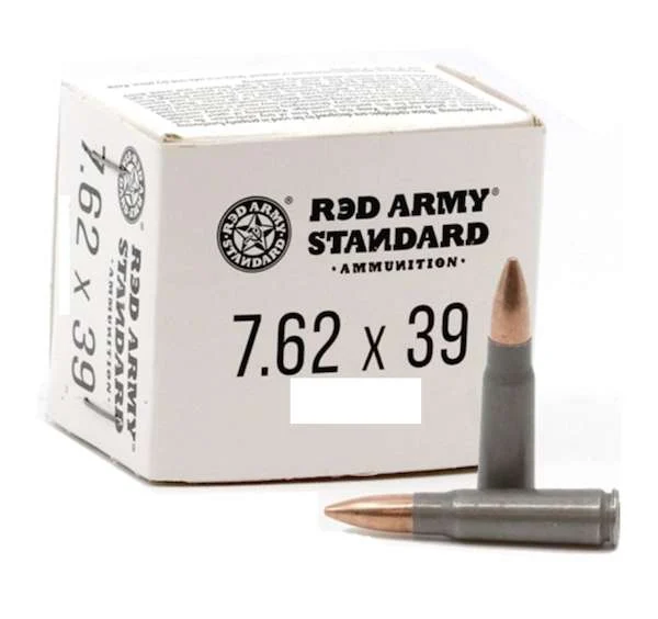 Century Arms RED ARMY STANDARD Rifle Ammo Target 7.62x39mm 122 gr BTHP ammo