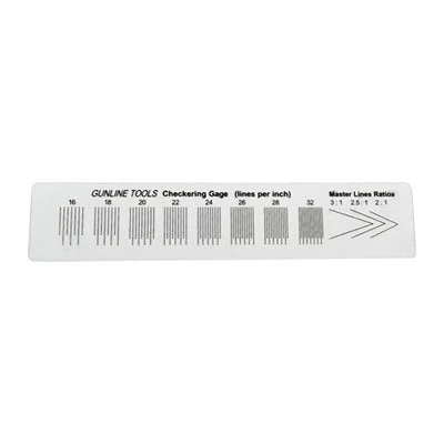 Checkering Gauge and Ruler for Gunsmiths