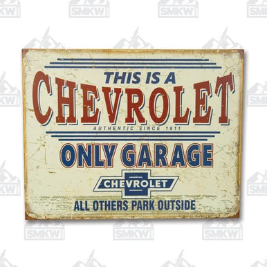 Chevy Only Garage Tin Sign SG2200