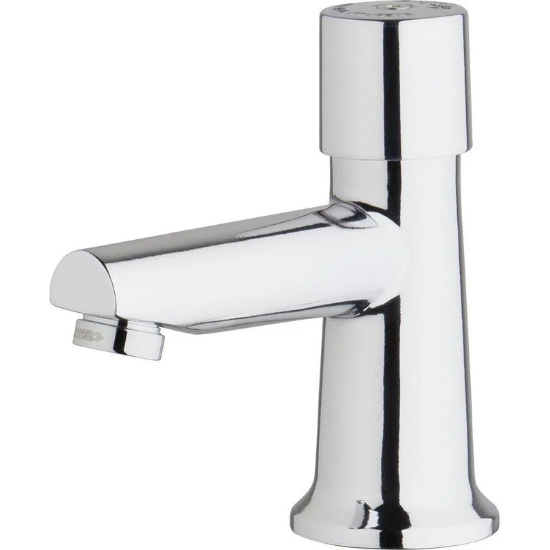 Chicago Faucets Ecast Single Handle Metering Monoblock Bathroom Sink Faucet in Polished Chrome | Ferguson