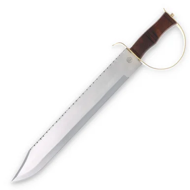 Chipaway Cutlery D-Guard Short Sword Wood 15.25in Plain Clip Point FRCW1002