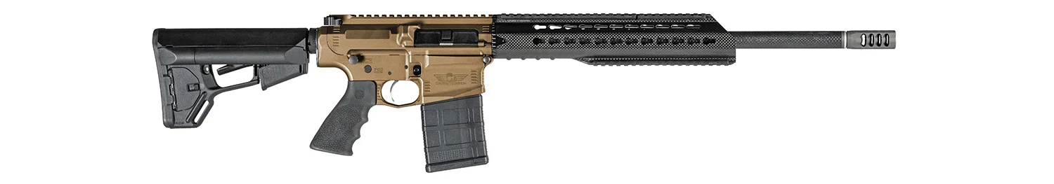 Christensen Arms CA101541137435 CA-10 DMR308 Win 20+1 20″ Barrel, Burnt Bronze Cerakote Metal Finish, Black Adjustable Magpul STR Stock, Black Polymer Grip