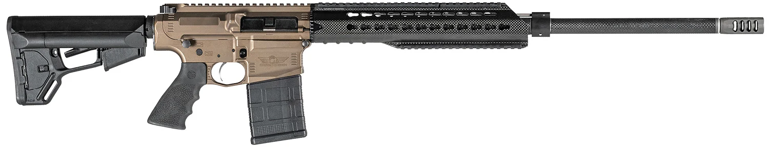 Christensen Arms CA101543139236 CA-10 DMR6.5 Creedmoor 20+1 22″ Barrel, Burnt Bronze Cerakote Metal Finish, Black Adjustable Magpul STR Stock, Black Polymer Grip