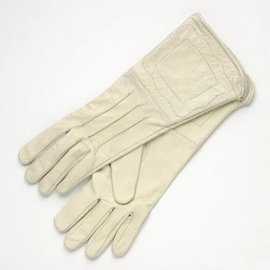 Civil War Confederate Enlisted Men’s Cream Leather Gauntlets