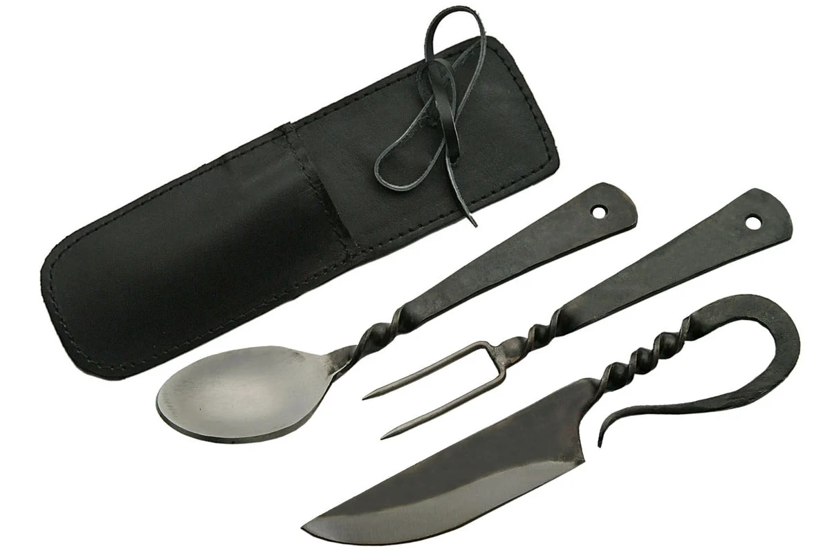 Civil War Knife Fork Spoon Set For Sale