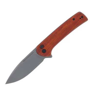 CIVIVI Conspirator Cuibourtia 3.48in Plain Gray Stonewash Drop Point WKCC210063